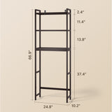 3-Shelf Over the Toilet Space Saver，Over the Toliet Storage - Dark Brown