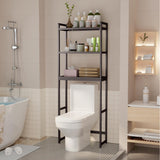 3-Shelf Over the Toilet Space Saver，Over the Toliet Storage - Dark Brown