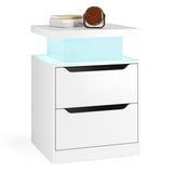 Asofer White King Bedroom Set: Bed Frame, 2 Nightstands & 2 Dressers, Modern Storage Bundle