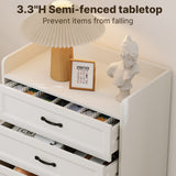 Bedroom Furniture Sets, Asofer White Room Set 6-Drawer Dresser & 6-Drawer Dresser for Bedroom