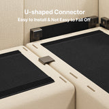 68" L Convertible Sofa, L-shaped Sofa with 4 Comfortable Pillows for Living Room, Apartment, Studio, Office - Beige