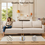 Modular Sectional Sofa, Customizable L-Shape, Tool-Free Assembly, 1000lbs Capacity, Easy-Clean Linen, Beige