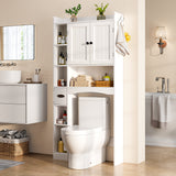 Over The Toilet Storage Cabinet, Asofer 66''H Bathroom Storage Organizer with Paper Holder and Adjustable Shelf