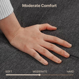 68" L Loveseat Sofa,  Sofa Couch with 3 Comfortable Pillows for Living Room, Apartment, Studio, Office - Dark Grey