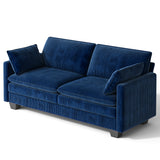 Asofer 69" Sofa Couch with 3 Pillows and Soft Armrests for Living room, Bedroom, Apartment,Gray