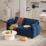 Asofer 69" Sofa Couch with 3 Pillows and Soft Armrests for Living room, Bedroom, Apartment,Gray