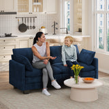 Asofer 69" Sofa Couch with 3 Pillows and Soft Armrests for Living room, Bedroom, Apartment,Gray