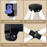 Aiho 10'x10' Pop-up Canopy Tent with 4 Removable Sidewalls for Patio - Whtie