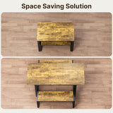 Asofer Extendable Dining Table Set for Small Spaces, Folding Table Dining Room Table for Kitchen, Retro
