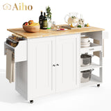 Kitchen Island & Carts for Home Storage - White