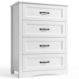 Lofka 4-Drawer Kids Dresser for Bedroom, Dresser For Nursery, ASTM Certified Anti-Tip White Children's Chest, Toy Storage & Nursery Furniture (36" Height)