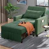 Lofka 68" Couch and Sofa,3 in 1 Small Sofa Sleeper Bed on Clearance for Home Furniture, Green