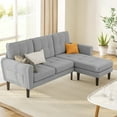 Lofka Sectional Couch, Convertible L Shaped Couches for Living Room, Upgraded Sofas for Small Spaces£¬Gray