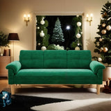 Lofka Sectional Couch, Convertible L Shaped Couches for Living Room, Upgraded Sofas with Soft Velvet for Small Spaces, Green