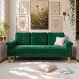 Sofa, Lofka Modern Futon Couch with Pillow Arm for Living Room & Office, Green