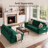 Sofa, Lofka Modern Futon Couch with Pillow Arm for Living Room & Office, Green