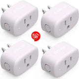 Nooie Smart Plug, Voice Control, Child Lock Function, Energy Saving,4 Packs