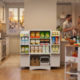 Asofer Pantry Cabinet 15.7" Deep Storage with Shelves