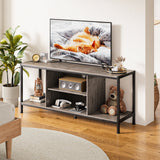 TV Stand for TV to 65 inch with Open Storage Shelves - Gray