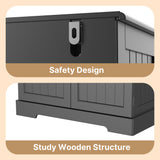 64" Tall Kitchen Pantry, Farmhouse Storage Cabinet, Organizer, Drawer and Adjustable Shelves for Kitchen, Dining Room, Bathroom - Brown