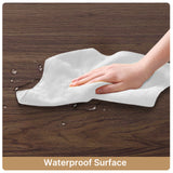 71" Farmhouse Kitchen Pantry Storage Cabinet, Modern Coffee Hutch with Doors, Shelves & Microwave Stand, Cupboard for Dining Room - White+Retro