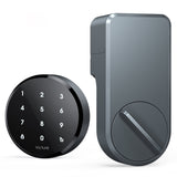 Smart Door Lock, Keyless Electronic Entry Door Lock with App & Touchpad Space, Widely Compatible with Original Deadbolt, No Dismantling