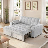 Jolifa Full Lift Up Storage Bed, Full Size Bed Frame with Upholstered Panel Wingback Headboard - Gray