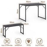 Asofer 45.5" Small Kitchen Dining Table Set with 2 Benches, Multi-Use as Coffee Table/Shoe Bench, Grey