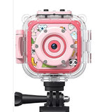 Victure KC200 Kids Camera Children Cameras for Girl Birthday Toy Gifts 4-12 Year Old Kid Action Camera for Kids Toddler Video Recorder Pink