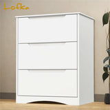 White Dresser, Lofka 3 Drawer Dresser for Bedroom,Nursery Dresser