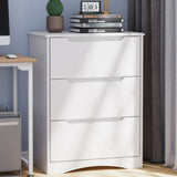 White Dresser, Lofka 3 Drawer Dresser for Bedroom