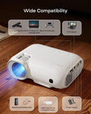 YOTON Native 1080P Projector Wifi Bluetooth - 450 ANSI Lumen, 4K Supported Phone Projector with Built-in Netflix/Prime Video/Youtube