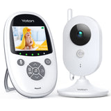 Baby Monitor, Baby Monitor with Camera YOTON 2.4 inch, Video Baby Monitor with Camera and Audio, Night Vision, 2-Way Talk,Temperature Sensor