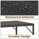 Asofer 45.5" Small Kitchen Table with 2 Bench, Dining Room Table Set, Coffee Table, Shoe Bench, Black