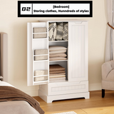 The Kitchen Pantry Storage Cabinet with Drawer and Adjustable Shelf - White