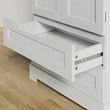 Asofer 47" Kitchen Pantry Storage Cabinet,Floor Cabinet with Doors, Adjustable Shelves and Drawers, for Dining Room, White