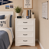 Asofer 4 Drawer Dresser, Wood Chest Tall Drawers for Bedroom, Living Room, Drawers Dresser Bedside Nightstand