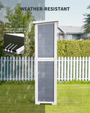 Aiho Wooden Outdoor Storage Cabinet, With Lockable Double Doors And Adjustable Shelves Outdoor Storage Shed, 63.2" Outdoor Tool & Patio Storage For Backyard - Natural