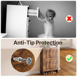 Aiho Shoe Storage Cabinet with 2 Flip Drawers, Narrow Shoe Cabinet with OPen Storage, Entryway Shoe Storage for Foyer, Hallway, Porch, Living Room, Balcony, Bedroom - Retro