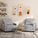 Convertible Sleeper Chair, Aiho 3-in-1 Convertible Sofa Bed Recliner Chair with Pull Out Couch - Light Gray