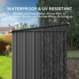 6X4 Outdoor Storage shed - Gray