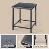 Aiho 3 Pieces Patio Furniture Set, Outdoor Wicker Rocking Chairs Set with Wooden Arm & Tea Table, Perfect for Garden, Yard, Beige