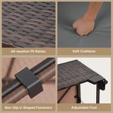 Aiho Outdoor Patio Furniture Set with All Weather Pe Rattan, 7- Piece Outdoor Sectional Sofa with Soft Chshions and Coffee Table, For Garden, Patio, Porch, Pool, Balcony, Backyard - Gray