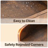 Aiho Shoe Storage Cabinet with 2 Flip Drawers, Narrow Shoe Cabinet with OPen Storage, Entryway Shoe Storage for Foyer, Hallway, Porch, Living Room, Balcony, Bedroom - Retro