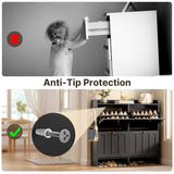 Aiho Shoe Storage Cabinet with 4 Flip Drawers, Narrow Shoe Cabinet with OPen Storage, Entryway Shoe Storage for Foyer, Hallway, Porch, Living Room, Balcony, Bedroom - Black