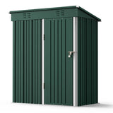 5'x 3'Outdoor Storage Shed with Lockable Door for Backyard Patio Lawn - Green