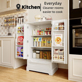 41" kitchen cabinet with double doors - White