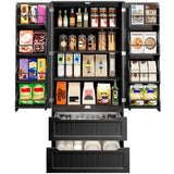 Pantry Cabinet, Asofer 71" Pantry Storage Cabinet with 2 Doors , 11 Shelves & 2 Drawers for Kitchen Dining Room, Black