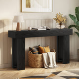 Console Table, Asofer 63" Sofa Tables Table for Living Room and Entryway, Black