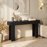 Console Table, Asofer 63" Sofa Tables Table for Living Room and Entryway, Black